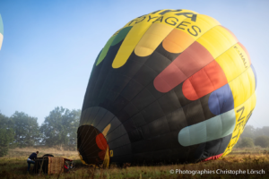 photo preparation montgolfiere